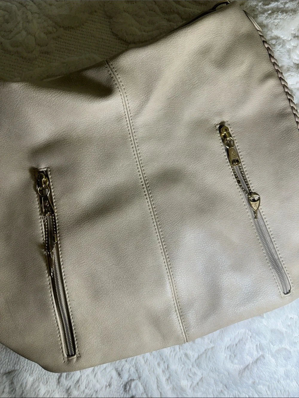 Browning beige Hobo conceal and carry shoulder Bag with Braided Detail